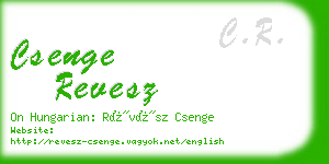 csenge revesz business card